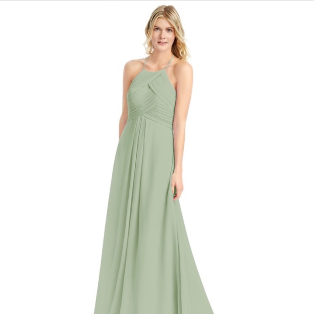 Azazie Ginger Dusty Sage Bridesmaid Dress